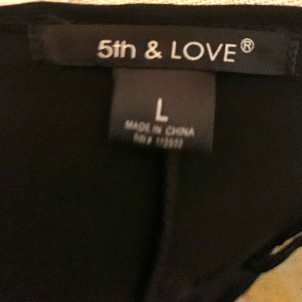 5th & Love Black Long-Sleeve Crisscross Neck A-Line Dress - Picture 6 of 6
